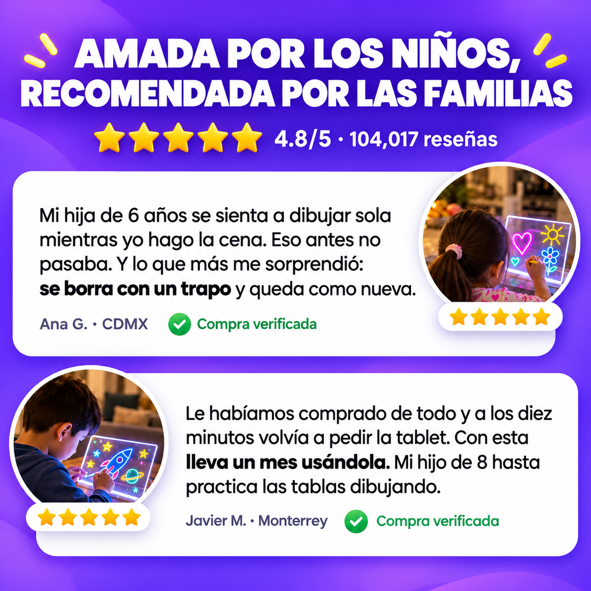 Pizarra de Dibujo LED Rovian™