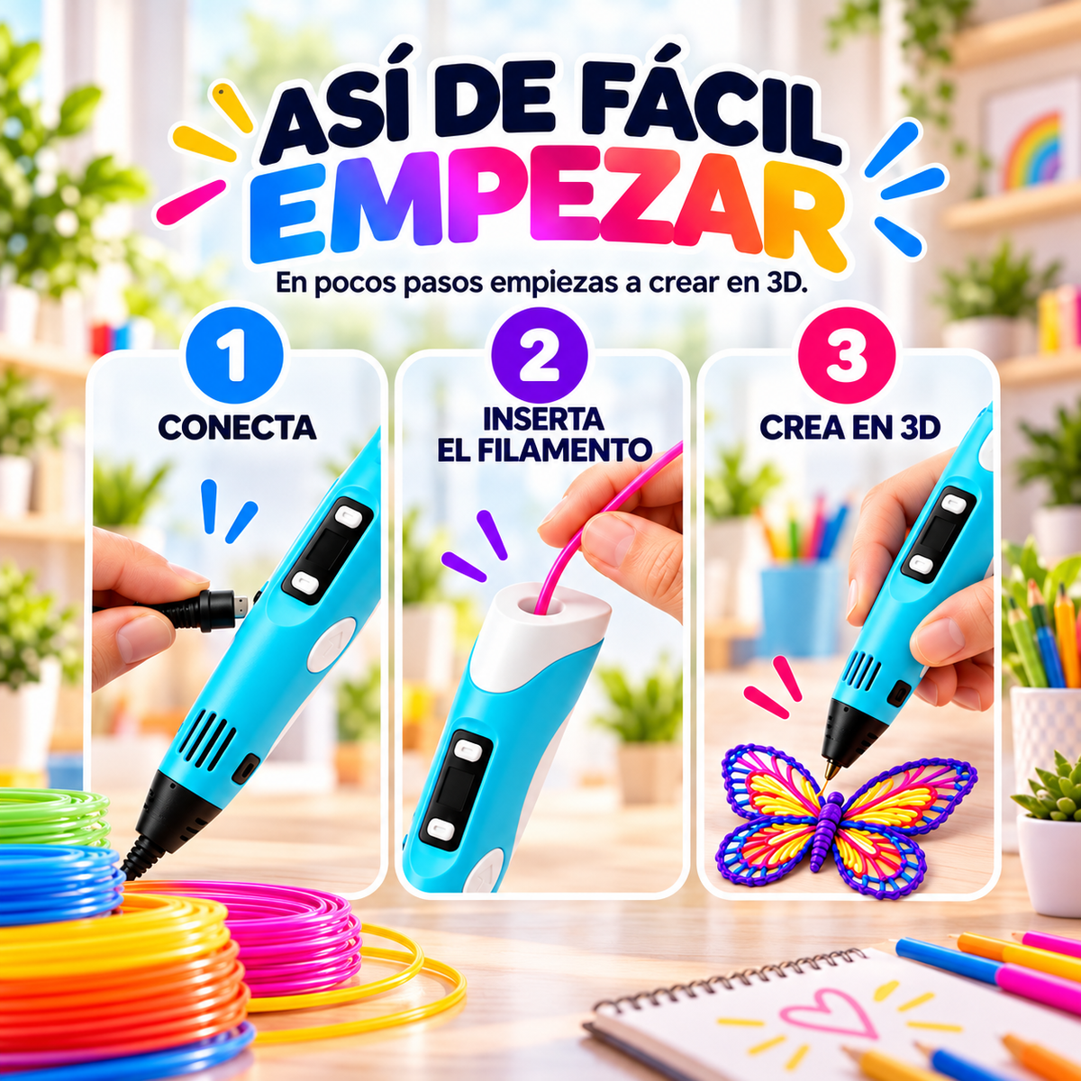 Pluma Creativa 3D™