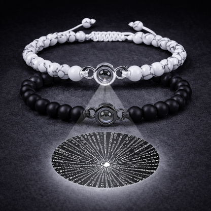 Pulseras de Pareja "Te Amo" en 100 Idiomas