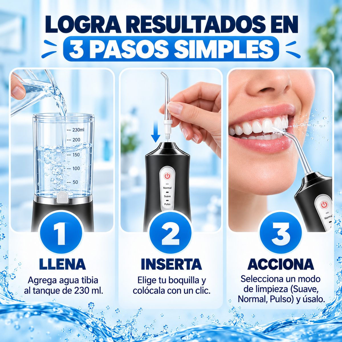 Irrigador Bucal Portátil - Limpieza y Salud