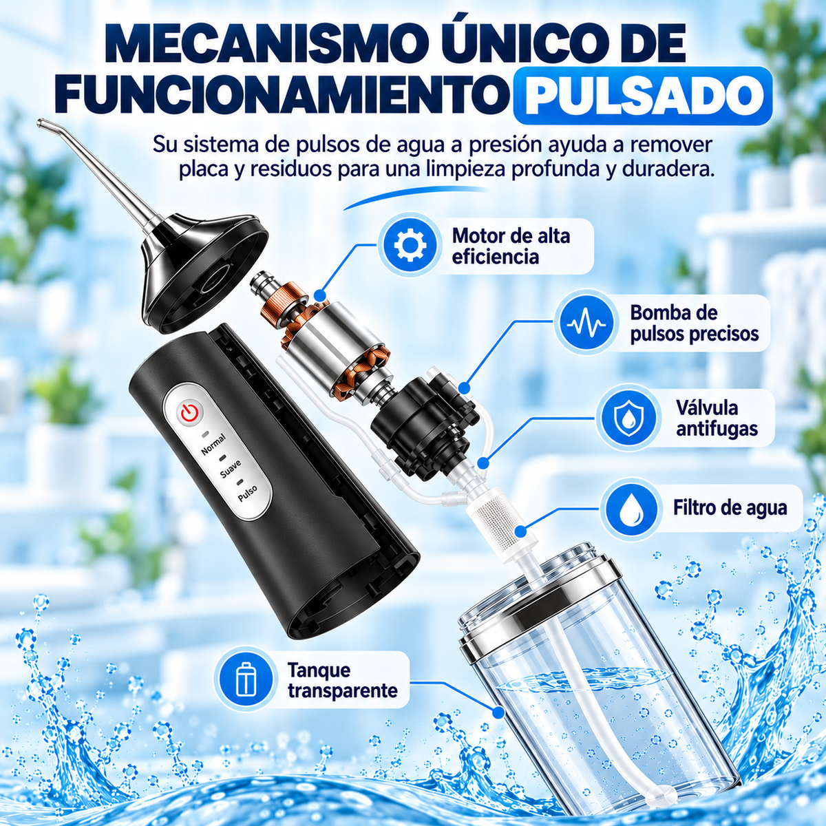 Irrigador Bucal Portátil - Limpieza y Salud