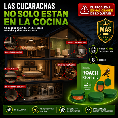 MoonSpry™ Elimina Cucarachas Desde el Nido y Protege tu Hogar por 90 Días