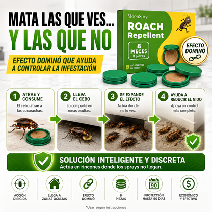 MoonSpry™ Elimina Cucarachas Desde el Nido y Protege tu Hogar por 90 Días